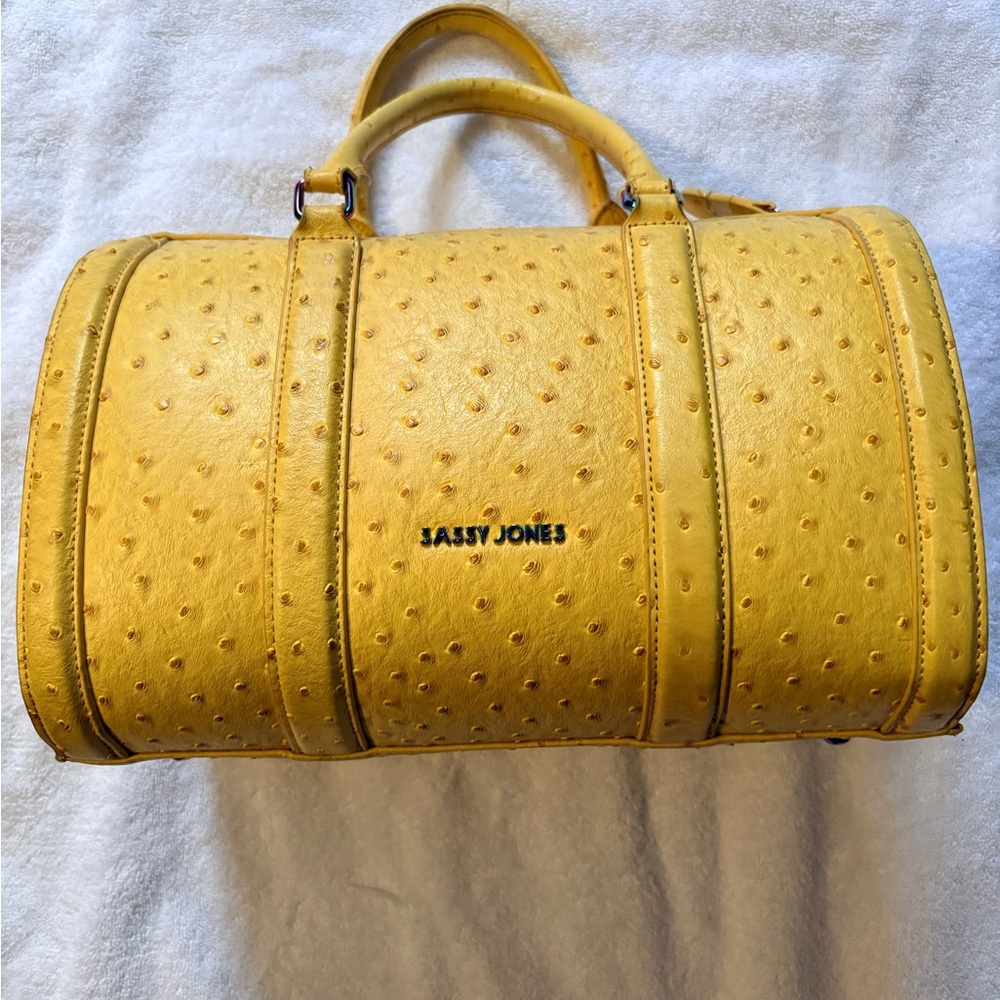 Sassy Jones Mustard Yellow Textured Bag